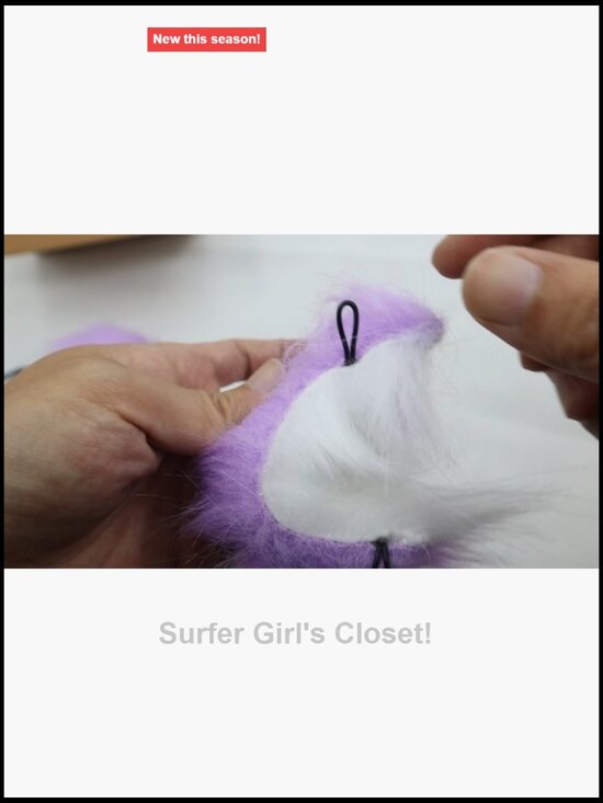 Faux Fur Cat Fox Ears Headband Costume Accessory for Adults Halloween Cosplay main image 5